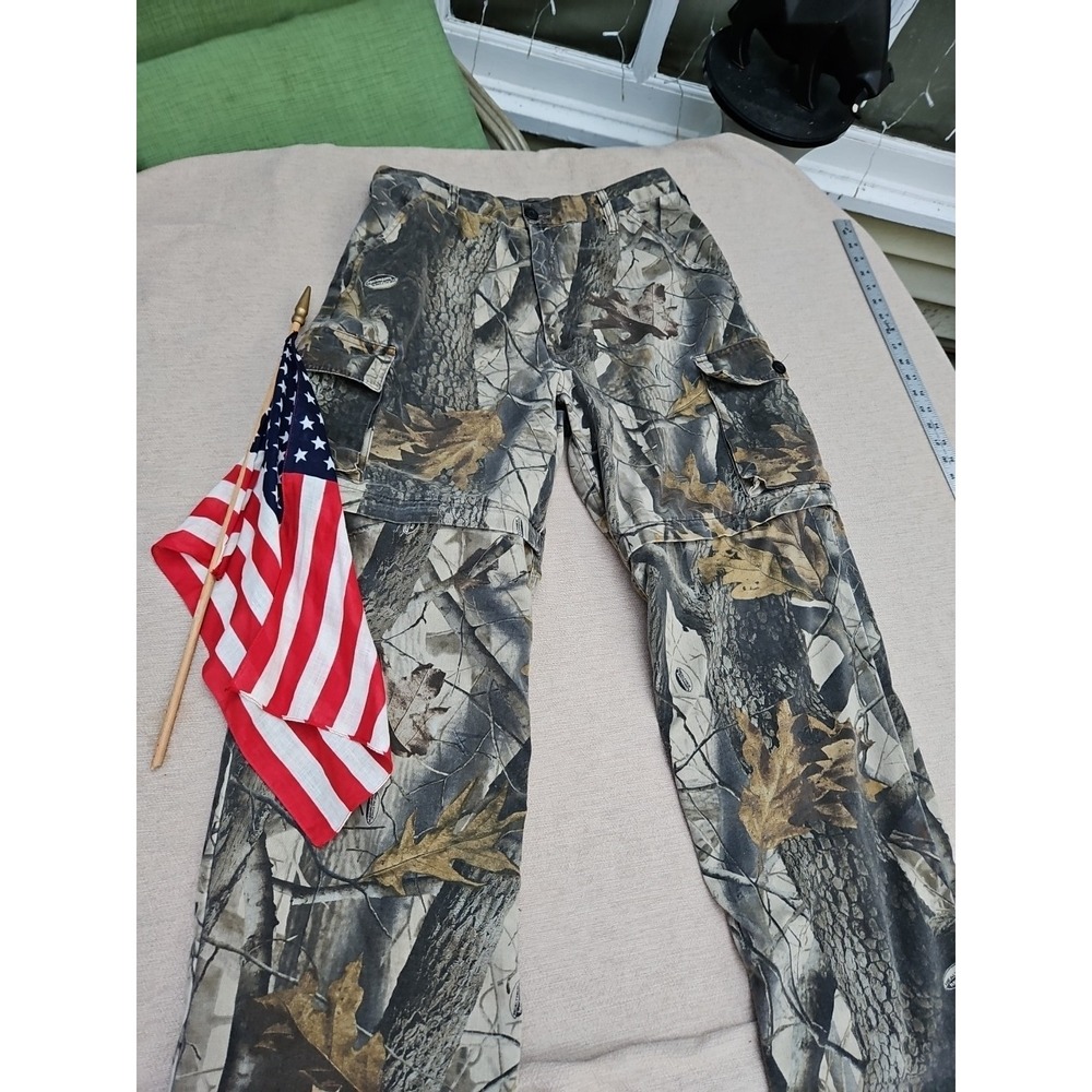 Vintage Camo Pants Convertible Shorts Cargo Liberty Camouflage‎ Realtree 32/34